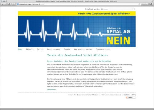 Verein «Pro Zweckverband Spital Affoltern»