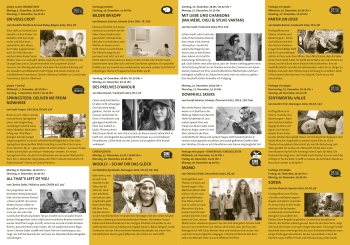 Gedruckte Version des qtopia-Programms (3x gefalzt)