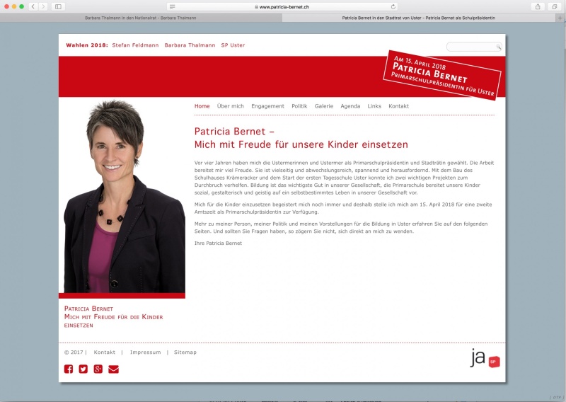 Patricia Bernet, Primarschulpräsidentin (SP), Uster