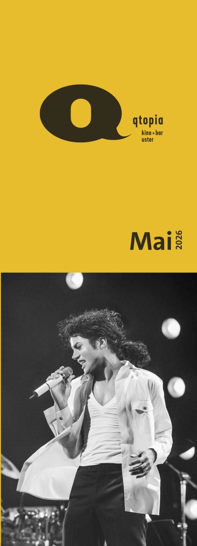 Kinoprogramm «qtopia», erscheint monatlich, Format 420 x 297 mm, 3x gefalzt