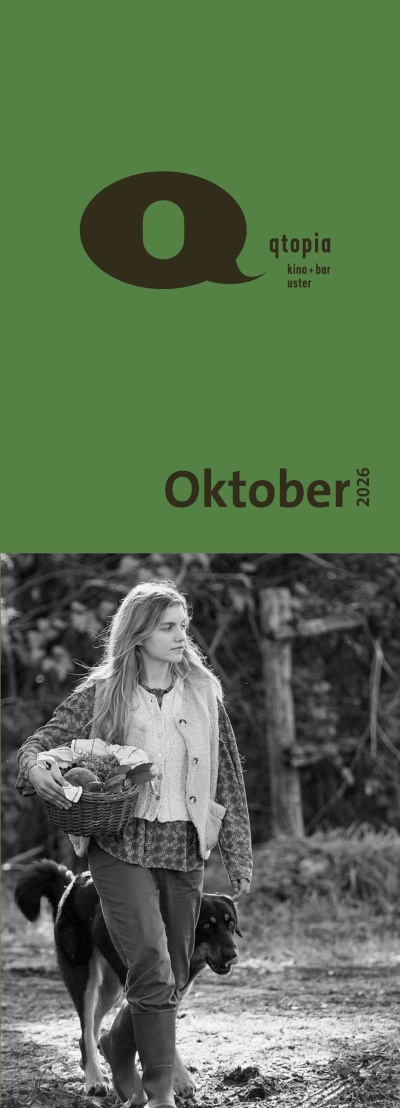 Kinoprogramm «qtopia», erscheint monatlich, Format 420 x 297 mm, 3x gefalzt
