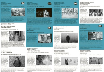 Gedruckte Version des qtopia-Programms (3x gefalzt)