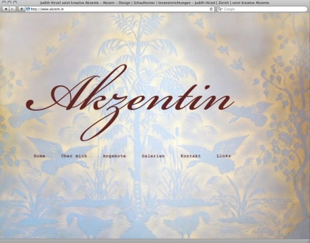 Die Akzentin Judith Hirzel setzt kreative Aktzente in Büro, Wohnung, Ladenlokal, Schaufenster, Bühne, Restaurant oder Anderem.