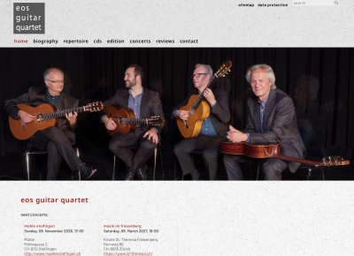 eos guitar quartet - bekannte Gitarrenquartet der Gitarristen Marcel Ege, Martin Pirktl, David Sautter, Michael Winkler.