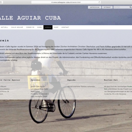 CALLE AGUIAR CUBA Ein Schweizer Beitrag zur Sanierung der Altstadt von Havanna