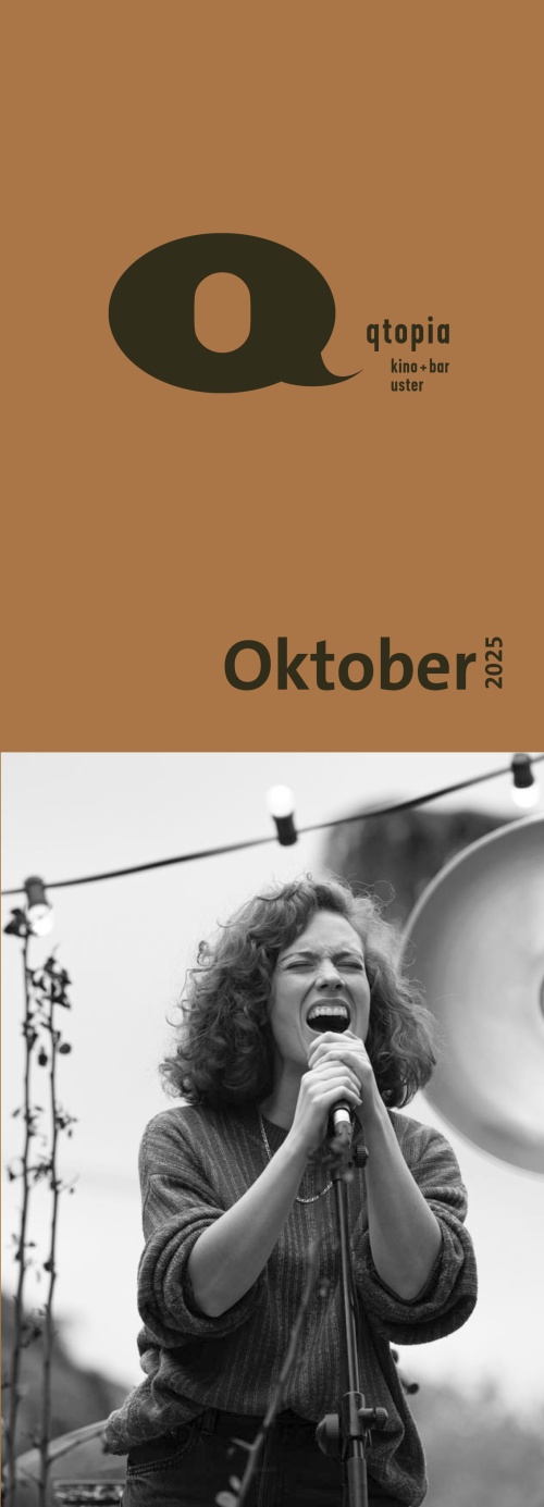 Kinoprogramm «qtopia», erscheint monatlich, Format 420 x 297 mm, 3x gefalzt