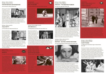 Gedruckte Version des qtopia-Programms (3x gefalzt)