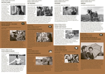 Gedruckte Version des qtopia-Programms (3x gefalzt)