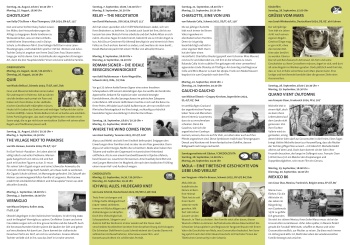 Gedruckte Version des qtopia-Programms (3x gefalzt)